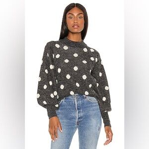 BLANKNYC Polka Dot Sweater in Classic Mix-Up Size Small